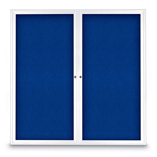 Sliding Door Indoor Enclosed Corkboard, 9